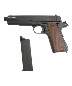 Страйкбольный пистолет KJW Colt M1911A1 TBC Gas GBB, удлин. ствол