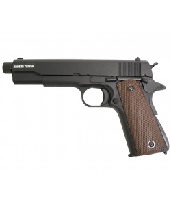 Страйкбольный пистолет KJW Colt M1911A1 TBC Gas GBB, удлин. ствол