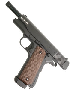 Страйкбольный пистолет KJW Colt M1911A1 TBC CO₂ GBB, удлин. ствол