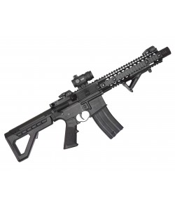 Пневматическая винтовка Crosman DPMS SBR Full Auto (M16, ★3 Дж, коллиматор) 4,5 мм