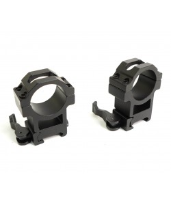 Кольца 30 мм Patriot BH-RS40 на Weaver (быстросъемные, высокие H=22 мм)