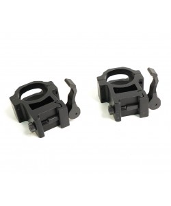 Кольца 30 мм Patriot BH-RS40 на Weaver (быстросъемные, высокие H=22 мм)