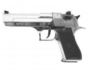 Охолощенный СХП пистолет Retay Eagle X (Desert Eagle) 9mm P.A.K, никель