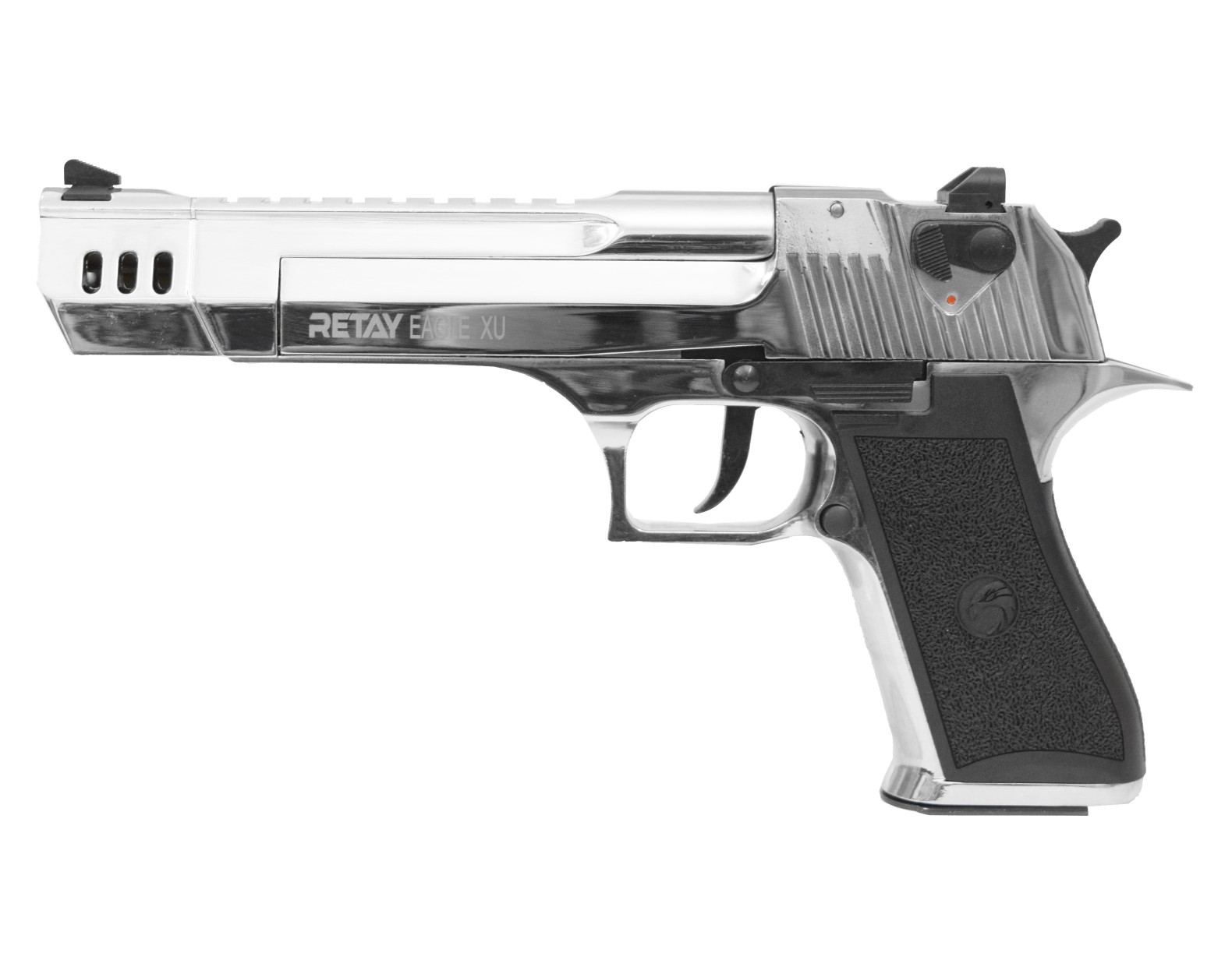 Охолощенный СХП пистолет Retay Eagle XU (Desert Eagle, длинный) 9mm P.A.K Nickel