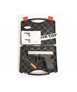 Охолощенный СХП пистолет Retay G19C (Glock) 9mm P.A.K Satin
