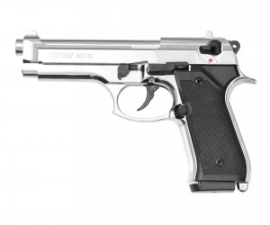 Охолощенный СХП пистолет Retay MOD92 (Beretta) 9mm P.A.K, никель