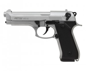 Охолощенный СХП пистолет Retay MOD92 (Beretta) 9mm P.A.K Chrome