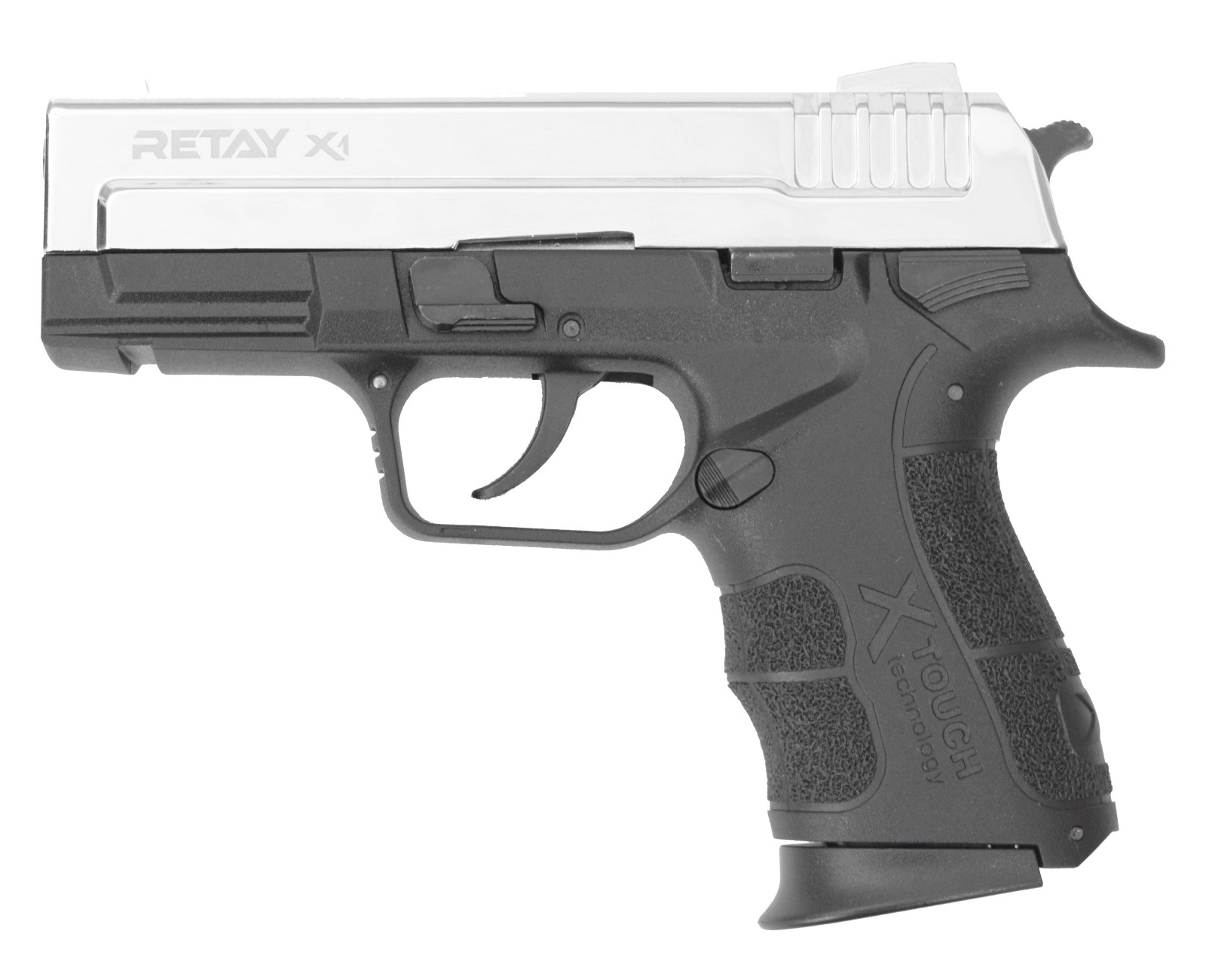 Охолощенный СХП пистолет Retay X1 (Springfield XD) 9mm P.A.K Nickel