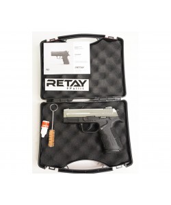 Охолощенный СХП пистолет Retay X1 (Springfield XD) 9mm P.A.K Nickel