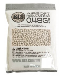 Шары для страйкбола BLS 0,48 г, 2100 штук (1 кг, слоновая кость) 1KG-H48I
