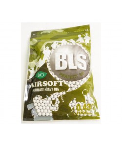 Шары для страйкбола BLS 0,43 г, 1000 штук (белые, Bio) 1BA-PLA43