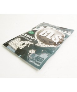 Шары для страйкбола BLS 0,45 г, 1000 штук (белые, Bio) 1BA-PLA45