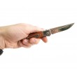 Нож автоматический Ножемир «Чёткий Расклад» A-122W Garm (дерев. рукоять) - фото № 6