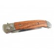 Нож автоматический Ножемир «Чёткий Расклад» A-122W Garm (дерев. рукоять) - фото № 5