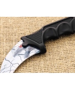 Нож керамбит «Ножемир» HCS-8 (из игры CS:GO) белый дракон