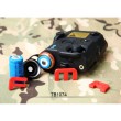 Тактический блок (фонарь с ЛЦУ) FMA PEQ LA5-C Upgrade Ver. LED White +Red laser w/IR BK - фото № 11