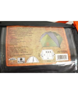 Палатка-автомат 3-местная AVI-Outdoor Inker 3 grey, 310x220x120 см (5899)