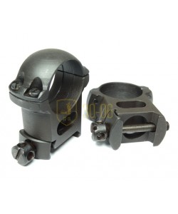 Кольца 25,4 мм ЭСТ «W 25,4x29» (стойки) на Weaver, средние