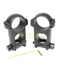 Кольца 25,4 мм ЭСТ «W 25,4x42» (стойки) на Weaver, высокие