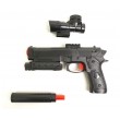 Пистолет бластер AngryBall M92 (Beretta) Black - фото № 4
