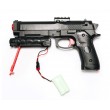 Пистолет бластер AngryBall M92 (Beretta) Black - фото № 9