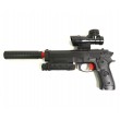 Пистолет бластер AngryBall M92 (Beretta) Black - фото № 1
