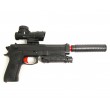 Пистолет бластер AngryBall M92 (Beretta) Black - фото № 2