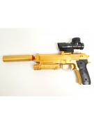 Пистолет бластер AngryBall M92 (Beretta) Gold