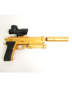 Пистолет бластер AngryBall M92 (Beretta) Gold