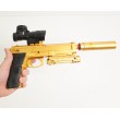 Пистолет бластер AngryBall M92 (Beretta) Gold - фото № 10