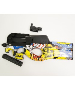 Пистолет-пулемет бластер AngryBall Runqi P90 Graffity