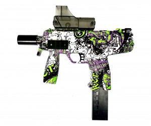Пистолет-пулемет бластер AngryBall Steyr MP9
