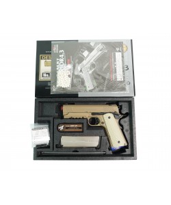 Страйкбольный пистолет Tokyo Marui Colt Hi-Capa 4.3 Desert Warrior GBB