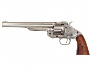 Макет револьвер Smith & Wesson Schofield, .45 калибра, никель (США, 1869 г.) DE-1008-NQ