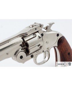 Макет револьвер Smith & Wesson Schofield, .45 калибра, никель (США, 1869 г.) DE-1008-NQ