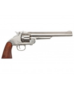 Макет револьвер Smith & Wesson Schofield, .45 калибра, никель (США, 1869 г.) DE-1008-NQ