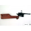 Макет пистолет Маузер, с деревянной кобурой-прикладом (Германия) DE-1025 - фото № 10