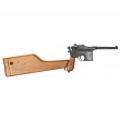 Макет пистолет Маузер, с деревянной кобурой-прикладом (Германия) DE-1025 - фото № 1