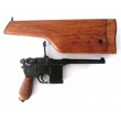 Макет пистолет Маузер, с деревянной кобурой-прикладом (Германия) DE-1025 - фото № 3