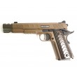 Страйкбольный пистолет KJW Colt 1911/M45A1 GBB FDE, удлин. ствол (KP-16.GAS) - фото № 1