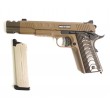 Страйкбольный пистолет KJW KP-16 Colt 1911/M45A1 Gas FDE, удлин. ствол - фото № 3