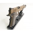 Страйкбольный пистолет KJW KP-16 Colt 1911/M45A1 Gas FDE, удлин. ствол - фото № 6