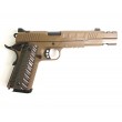 Страйкбольный пистолет KJW KP-16 Colt 1911/M45A1 Gas FDE, удлин. ствол - фото № 8