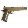 Страйкбольный пистолет KJW KP-16 Colt 1911/M45A1 CO₂ FDE, удлин. ствол - фото № 2
