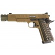 Страйкбольный пистолет KJW KP-16 Colt 1911/M45A1 CO₂ FDE, удлин. ствол - фото № 1