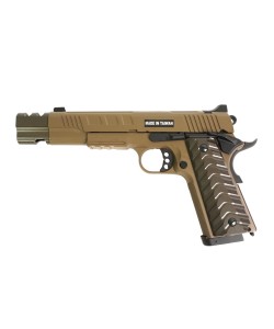 Страйкбольный пистолет KJW KP-16 Colt 1911/M45A1 CO₂ FDE, удлин. ствол