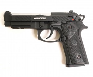 Страйкбольный пистолет KJW Beretta M9 IA Gas GBB, хром. ствол