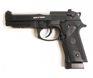 Страйкбольный пистолет KJW Beretta M9 IA CO₂ GBB, хром. ствол