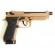 Страйкбольный пистолет KJW Beretta M9A1 TBC CO₂ Tan, удлин. ствол - фото № 14