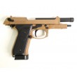 Страйкбольный пистолет KJW Beretta M9A1 TBC CO₂ Tan, удлин. ствол - фото № 6